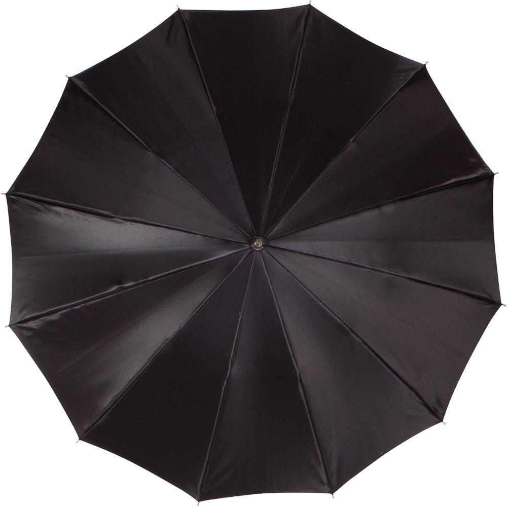 CHIC Black exterior/red leopard interior with jeweled accent handle