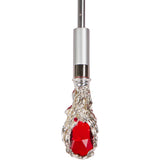 CHIC Black exterior/red leopard interior with jeweled accent handle