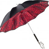 LUXE black exterior with red leopard interior and genuine Swarovski knuckle handle