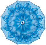 CHIC Blue Flower with round jeweled handle -  COMPACT