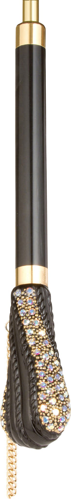 LUXE Zebra with genuine Swarovski encrusted handle