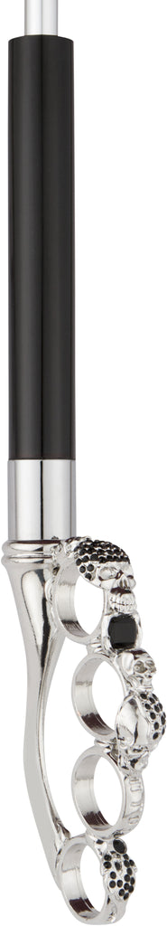 LUXE black exterior with red leopard interior and genuine Swarovski knuckle handle