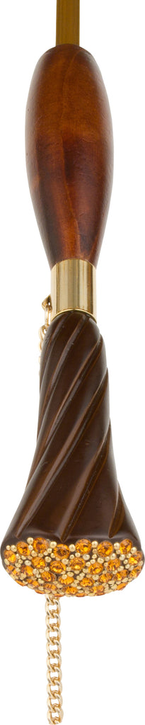 LUXE Equestrian with wood and genuine Swarovski accent handle