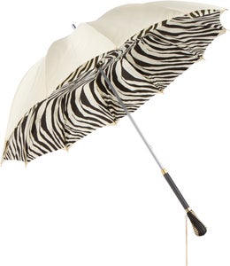 LUXE Zebra with genuine Swarovski encrusted handle – Persolé LUXE Zebra with genuine Swarovski encrusted handle – Persolé