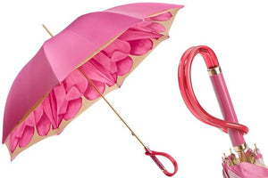 NEW!!  LUXE Pink Flower with Looped Lucite Handle