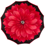 LUXE Red Flower with antique jeweled handle