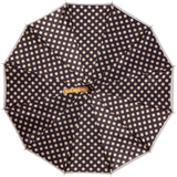 CHIC Mocha Polka Dot with curved bamboo handle - COMPACT