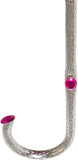 LUXE Pink flower with curved jeweled handle - NOW available in Purple Flower and Red Flower with matching curved jeweled handle. Email: CoolOff@PersoleShade.com with color preference.