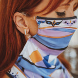 Pucci inspired 50+ UPF mask/scarf hybrid  - SOLD OUT